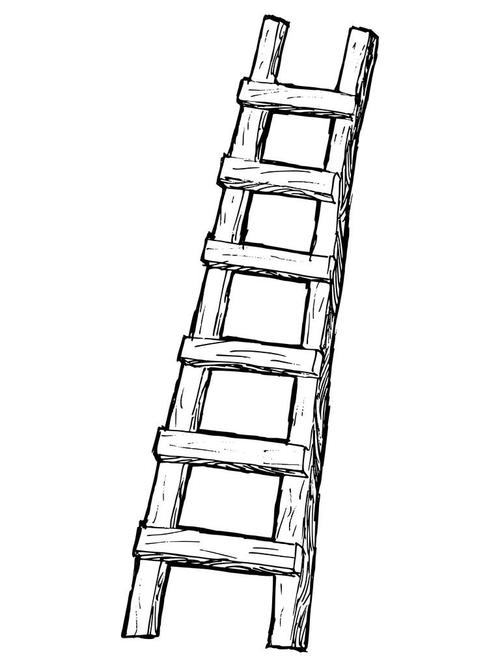 梯子最难的画法怎么画，梯子最难的画法怎么画的