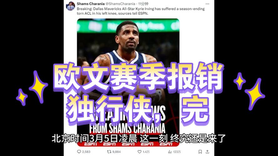 欧文赛季报销，欧文赛季报销是什么意思