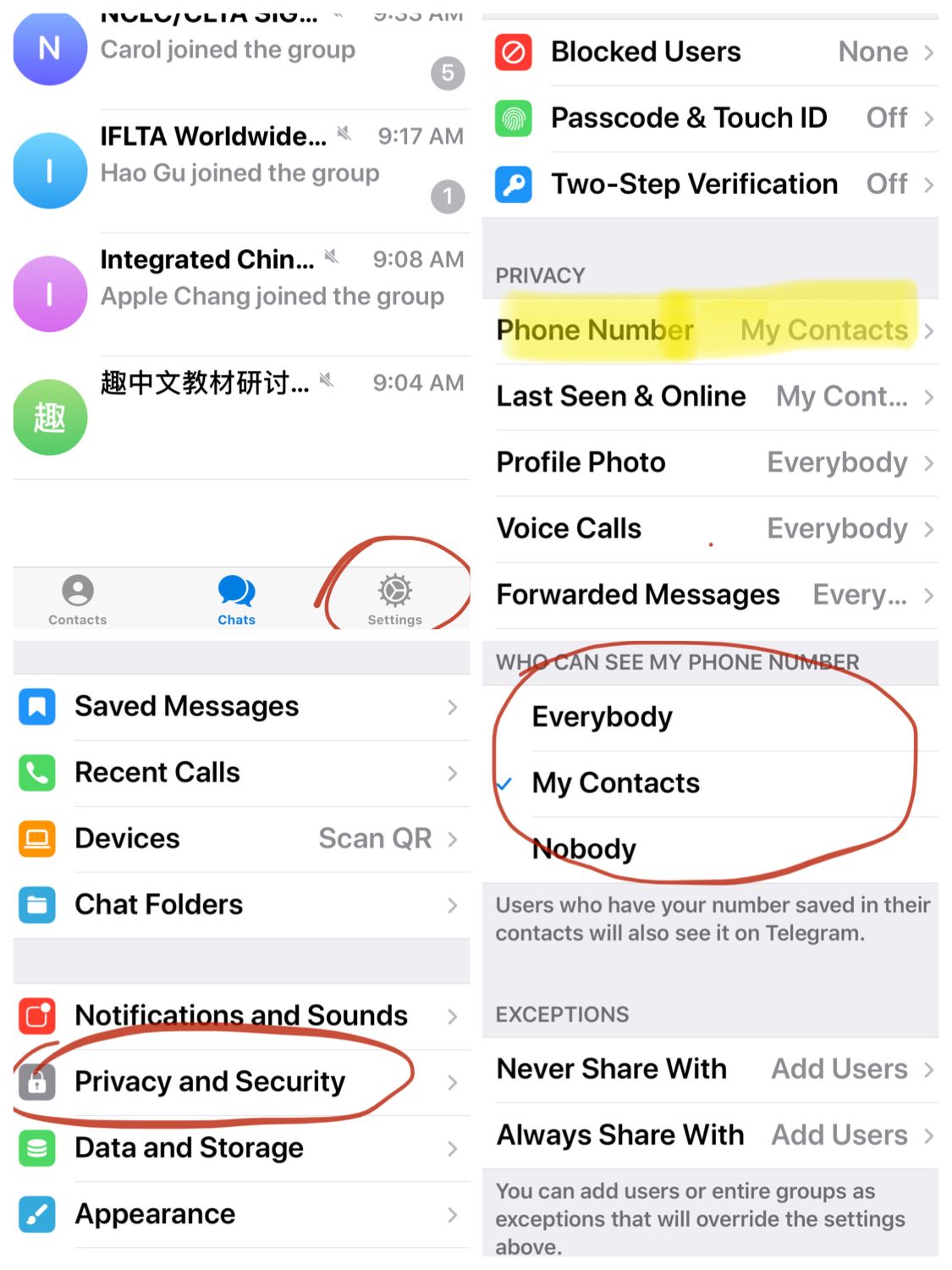 包含Telegram填写手机号无法进入的词条