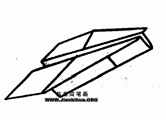 纸飞机简笔画儿童简笔画的简单介绍