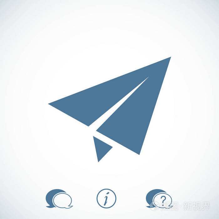 [纸飞机图标]纸飞机的图标