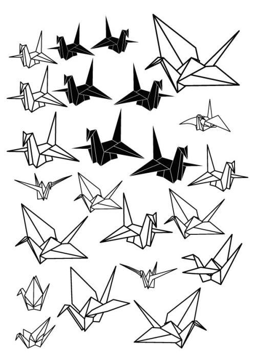 [千纸鹤简笔画]千纸鹤简笔画法