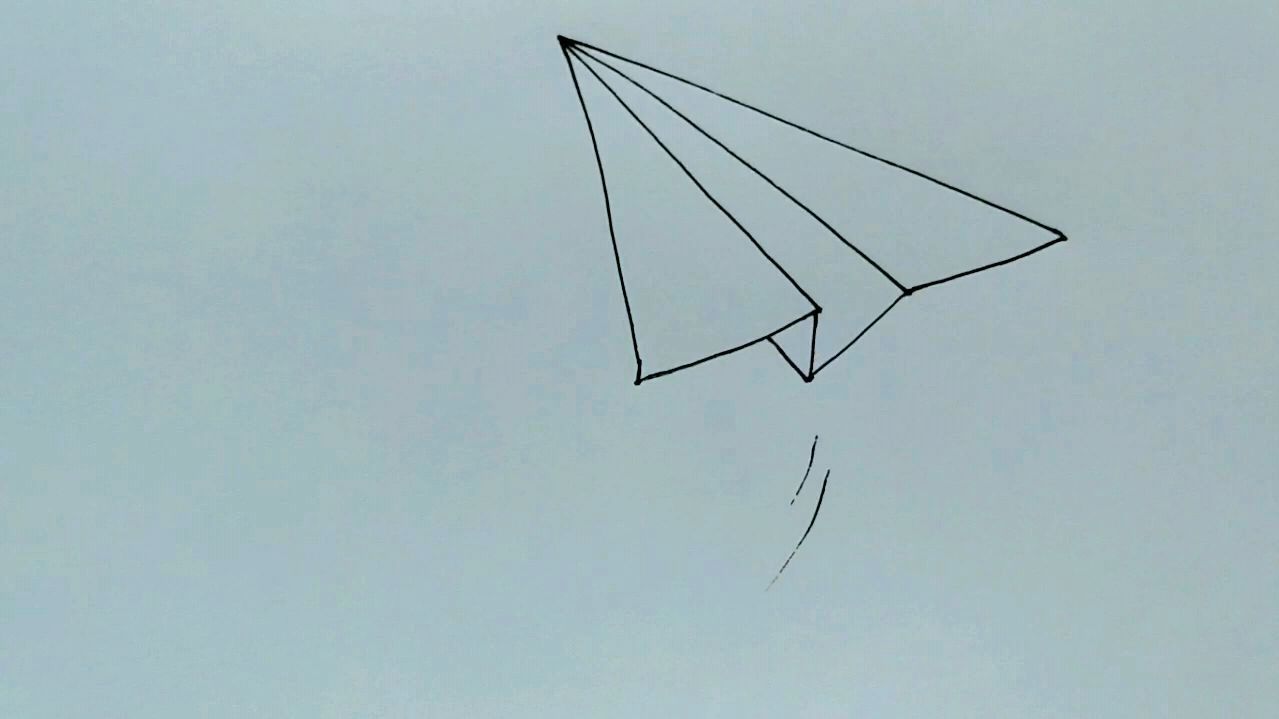 [纸飞机简笔画]纸飞机简笔画 唯美