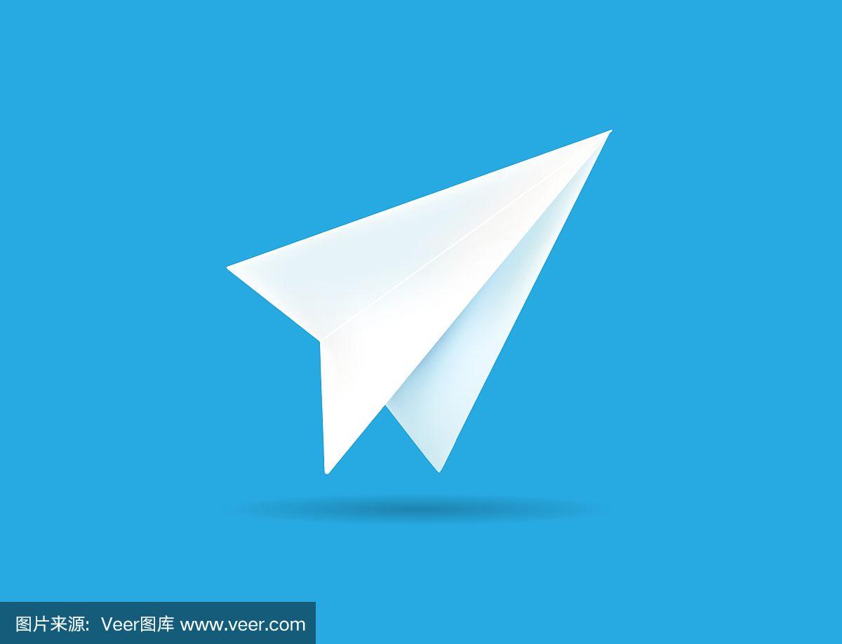 聊天软件蓝色纸飞机图标-蓝色纸飞机图标社交软件叫什么