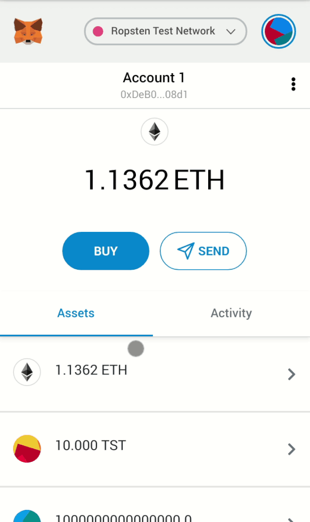 关于metamask用法的信息