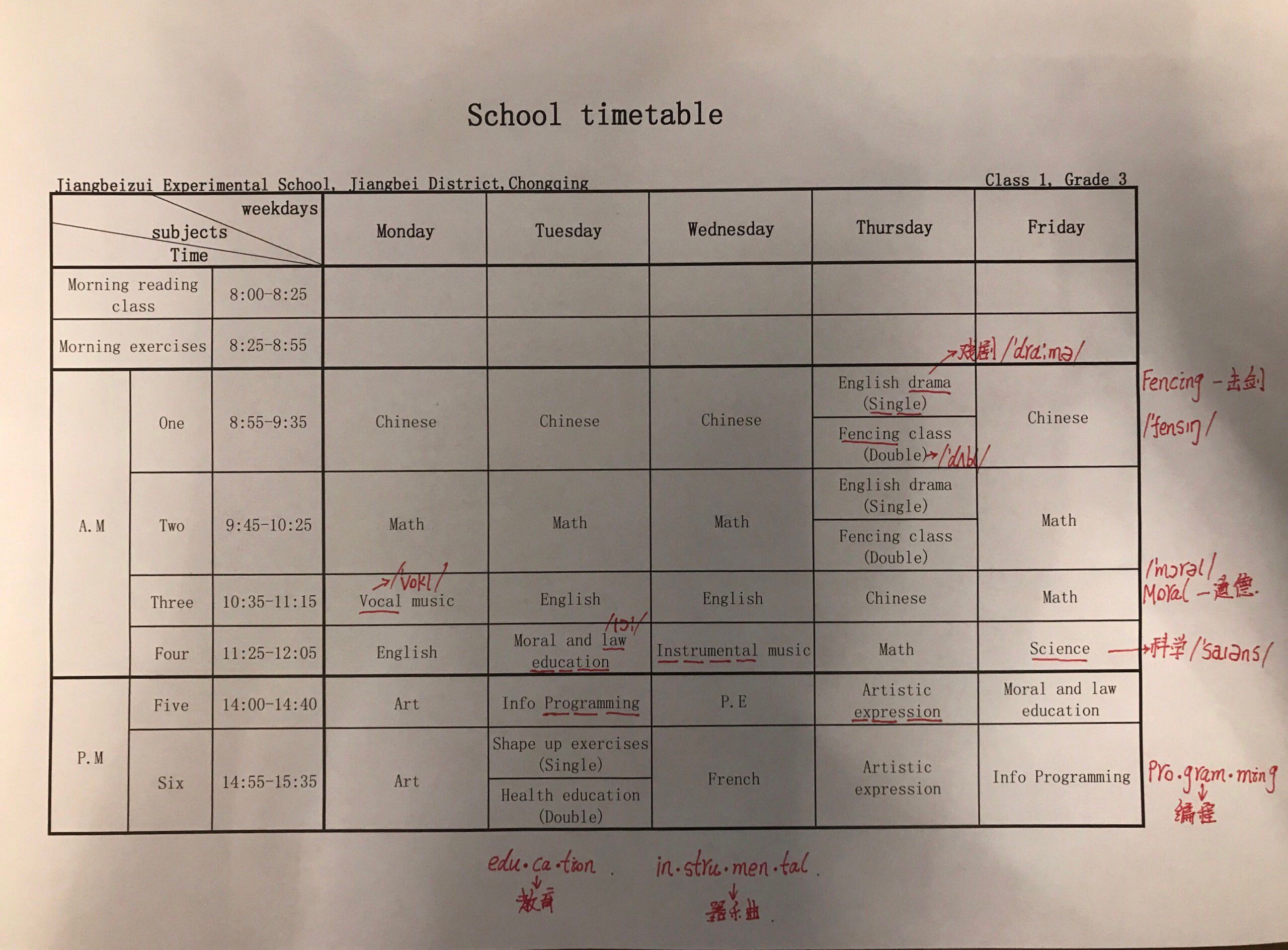 mytimetable五句话作文-以my timetable 写一篇作文英语作文