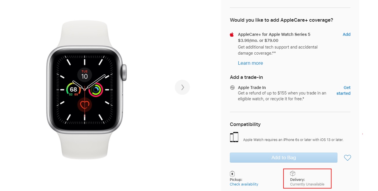 applewatch停产-apple watch断货