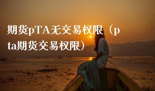 详细阅读:无pta交易权限-ctp 没有交易权限 无pta交易权限-ctp 没有交易权限