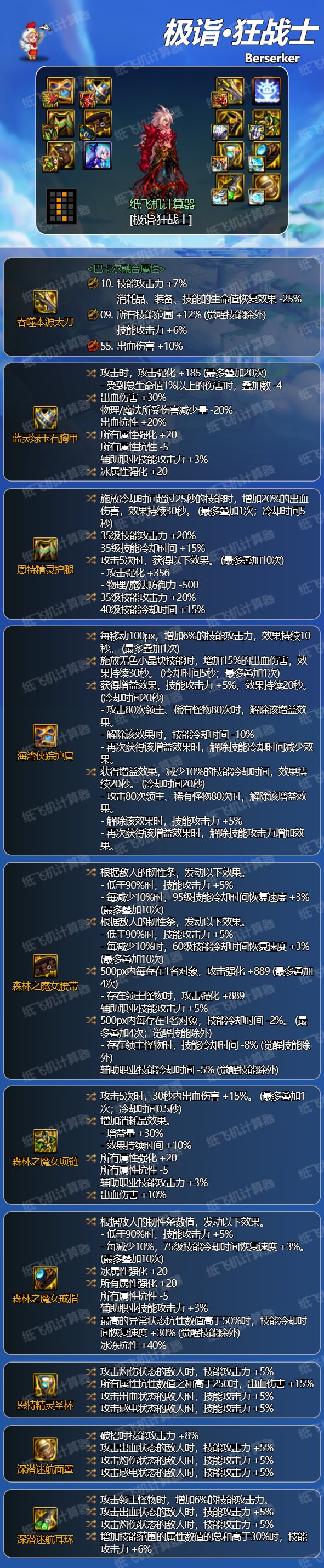 纸飞机装备计算器-17173dnf纸飞机计算器
