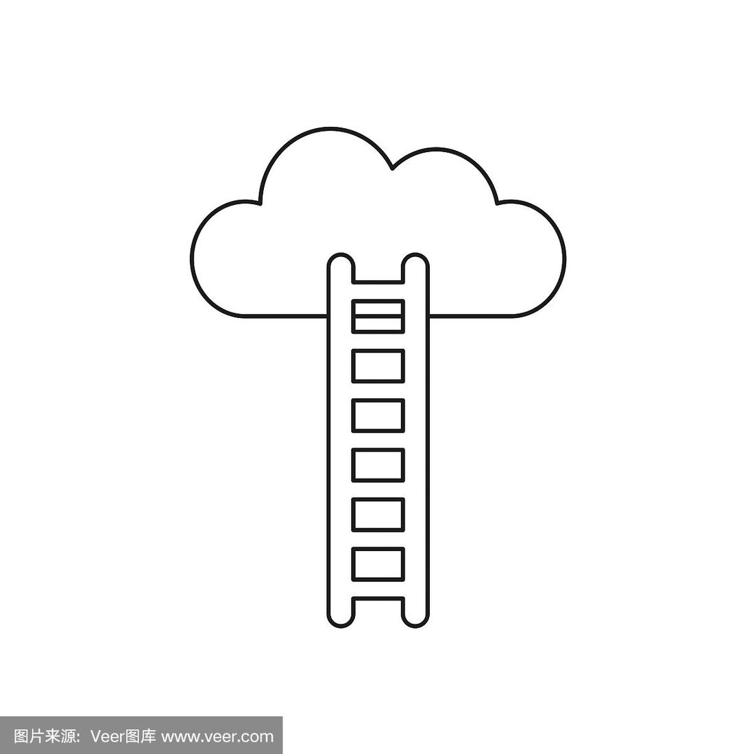 梯子图片卡通简笔画，梯子图片卡通简笔画大全