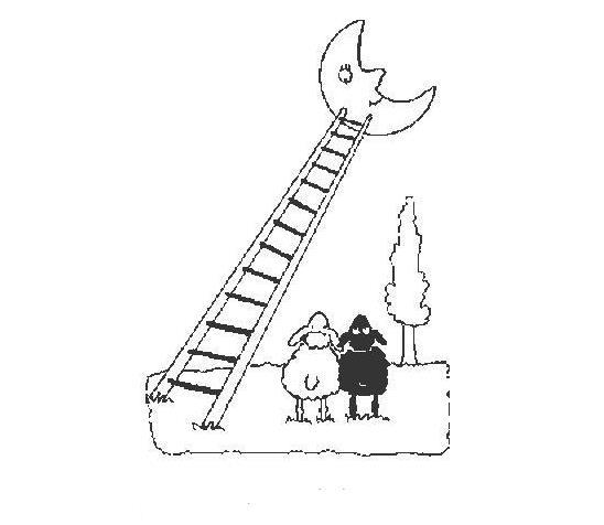 梯子儿童画图片，梯子儿童画图片简单