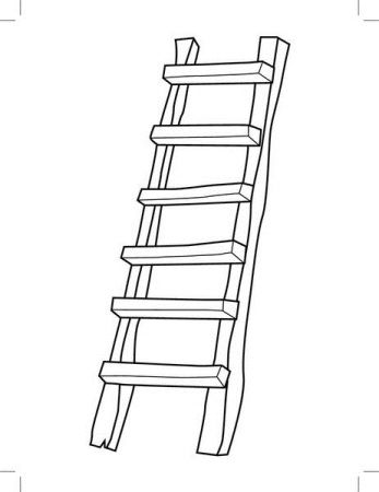 梯子图片可爱简笔画，梯子图片可爱简笔画大全
