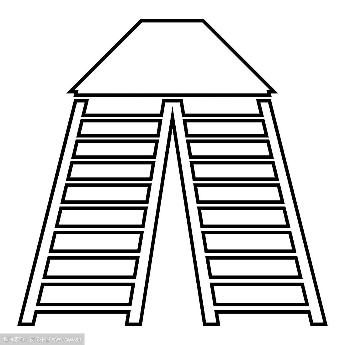 梯子图片可爱简笔画，梯子图片可爱简笔画大全