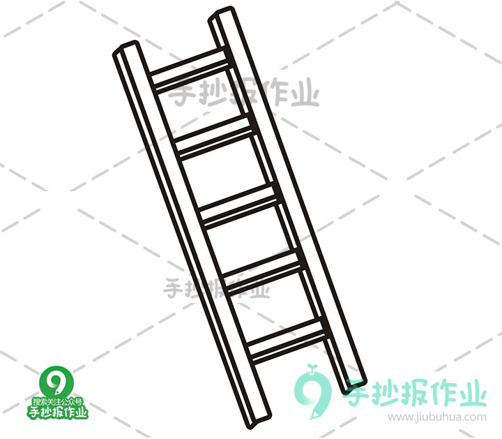 车间梯子怎么画简笔画，车间梯子怎么画简笔画图片