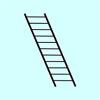 梯子图画，梯子怎么画好看