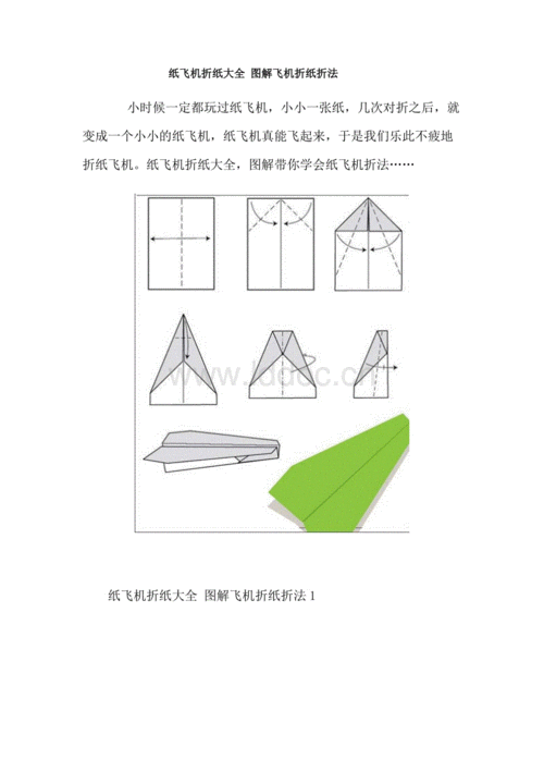 十种纸飞机叠法，一百种纸飞机叠法