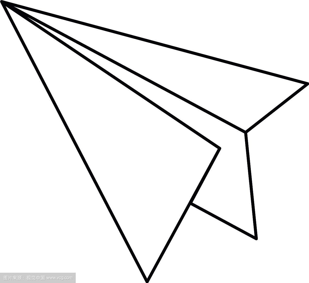 纸飞机简笔画简单又好看，纸飞机简笔画简单又好看图片