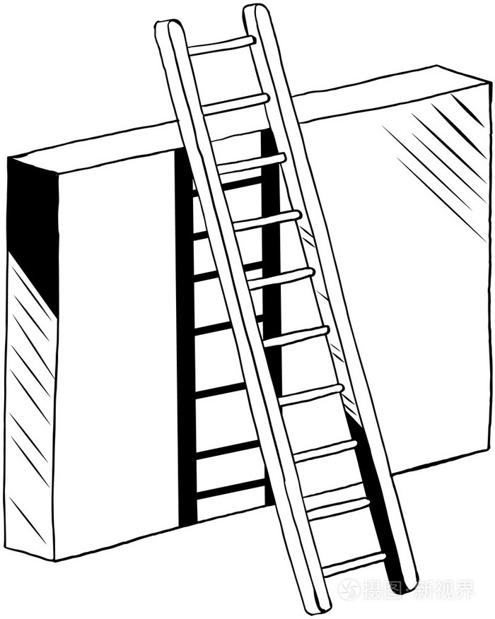 安吉梯子简笔画，安吉梯子简笔画图片